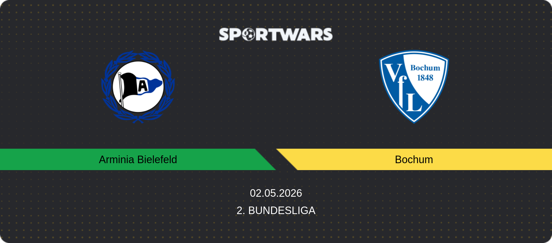 Match prediction Arminia Bielefeld — Bochum, 2. Bundesliga, 02.05.2026