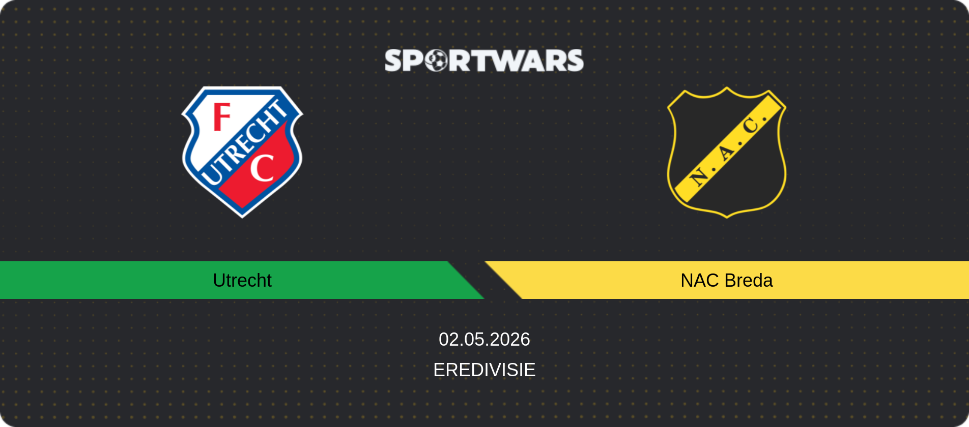 Match prediction Utrecht — NAC Breda, Eredivisie, 02.05.2026