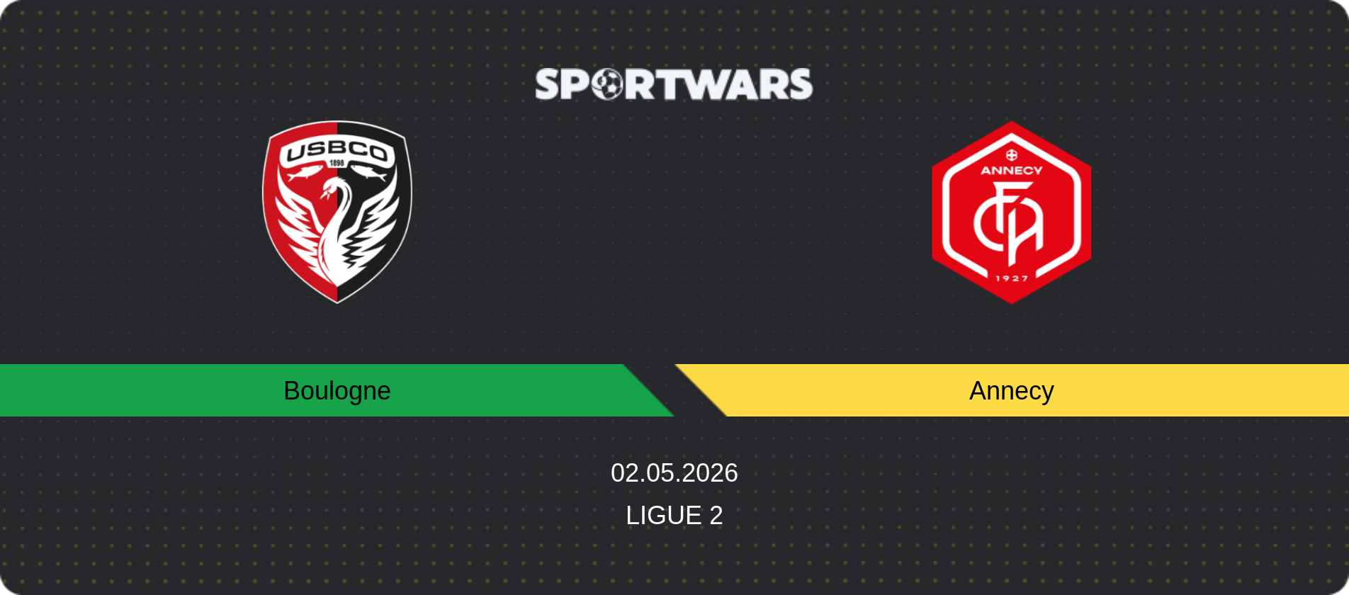 Match prediction Boulogne — Annecy, Ligue 2, 02.05.2026