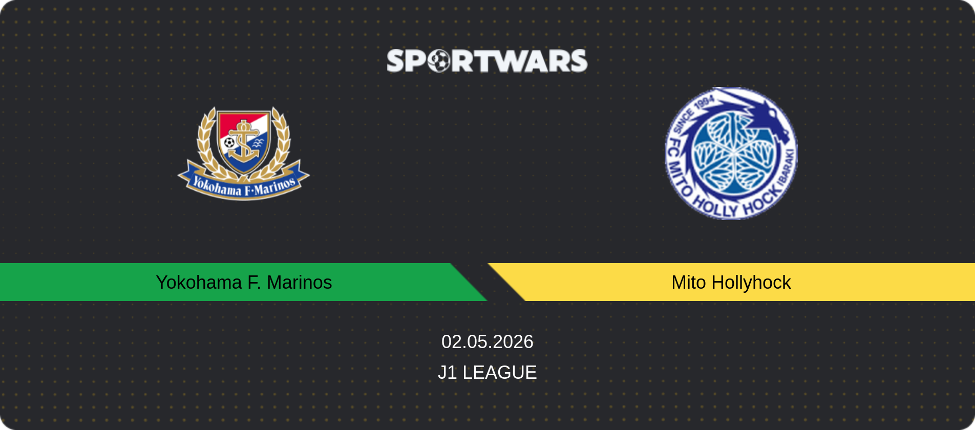 Match prediction Yokohama F. Marinos — Mito Hollyhock, J1 League, 02.05.2026