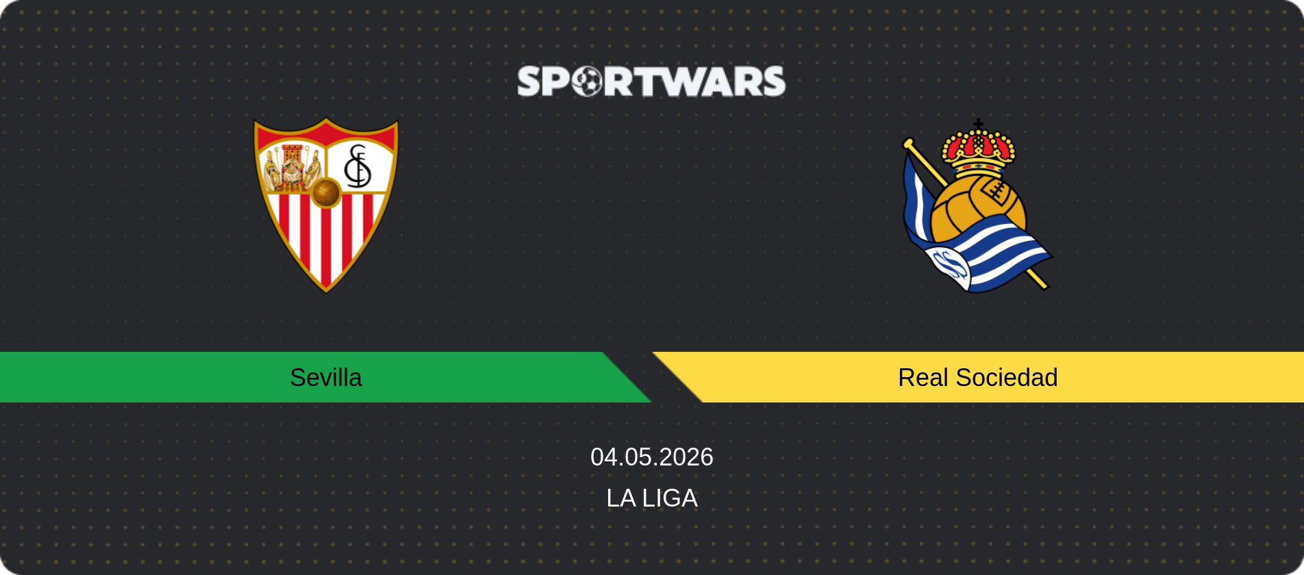 Match prediction Sevilla — Real Sociedad, La Liga, 04.05.2026