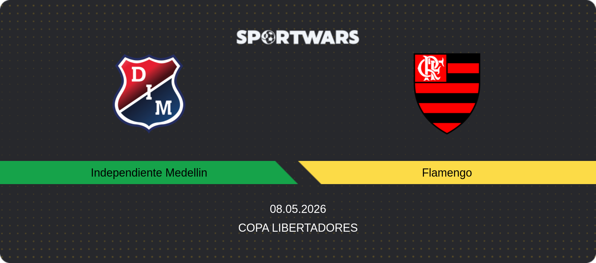 Match prediction Independiente Medellin — Flamengo, Copa Libertadores, 08.05.2026
