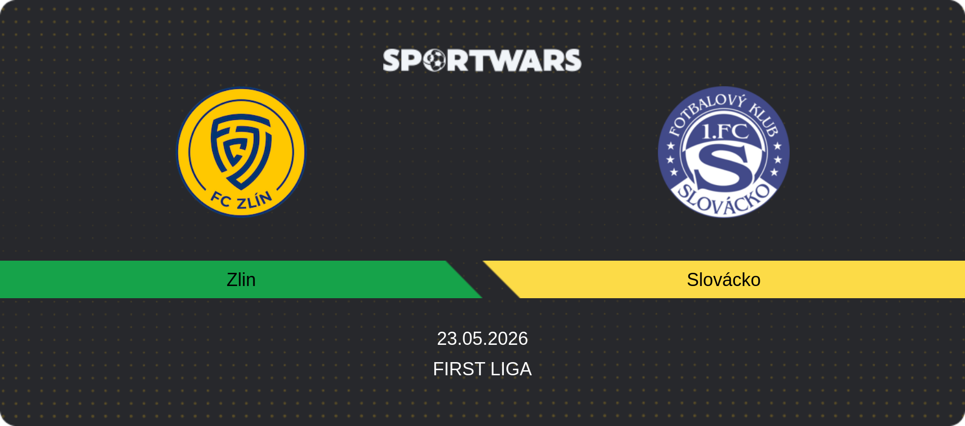 Match prediction Zlin — Slovácko, First Liga, 23.05.2026