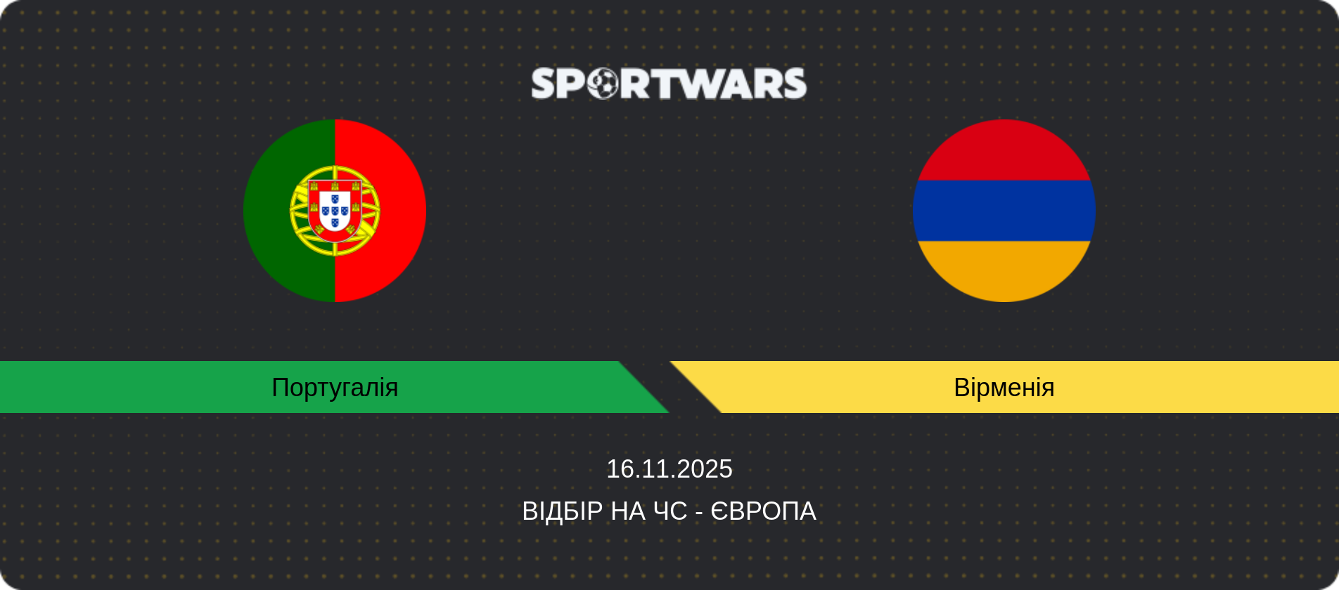 Прогноз матчу Португалія - Вірменія, Відбір на ЧС - Європа, 16.11.2025