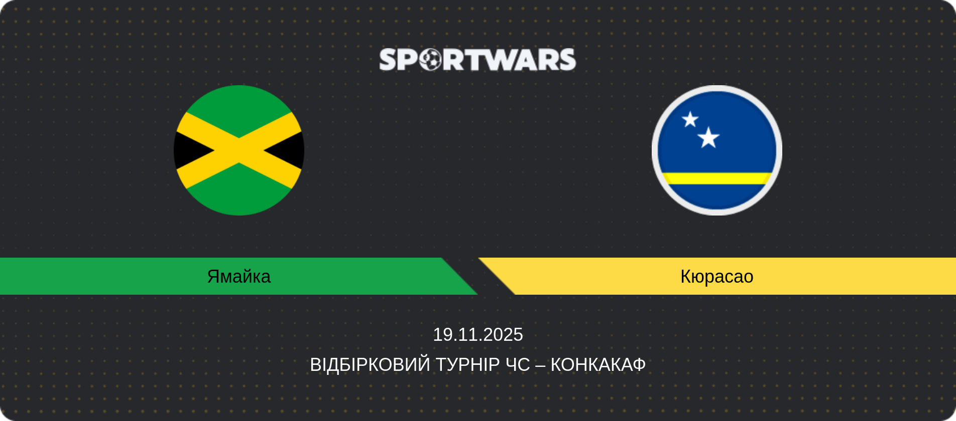 Прогноз матчу Ямайка - Кюрасао, Відбірковий турнір ЧС – КОНКАКАФ, 19.11.2025
