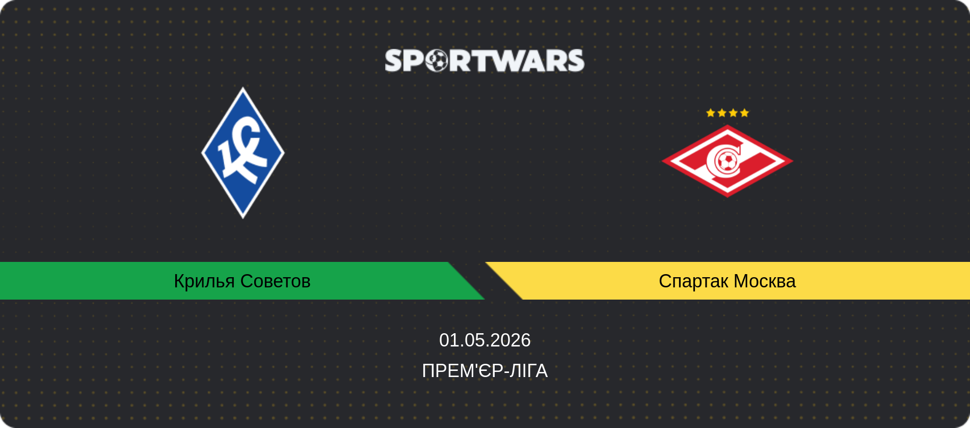 Прогноз матчу Крилья Советов - Спартак Москва, Прем'єр-ліга, 01.05.2026