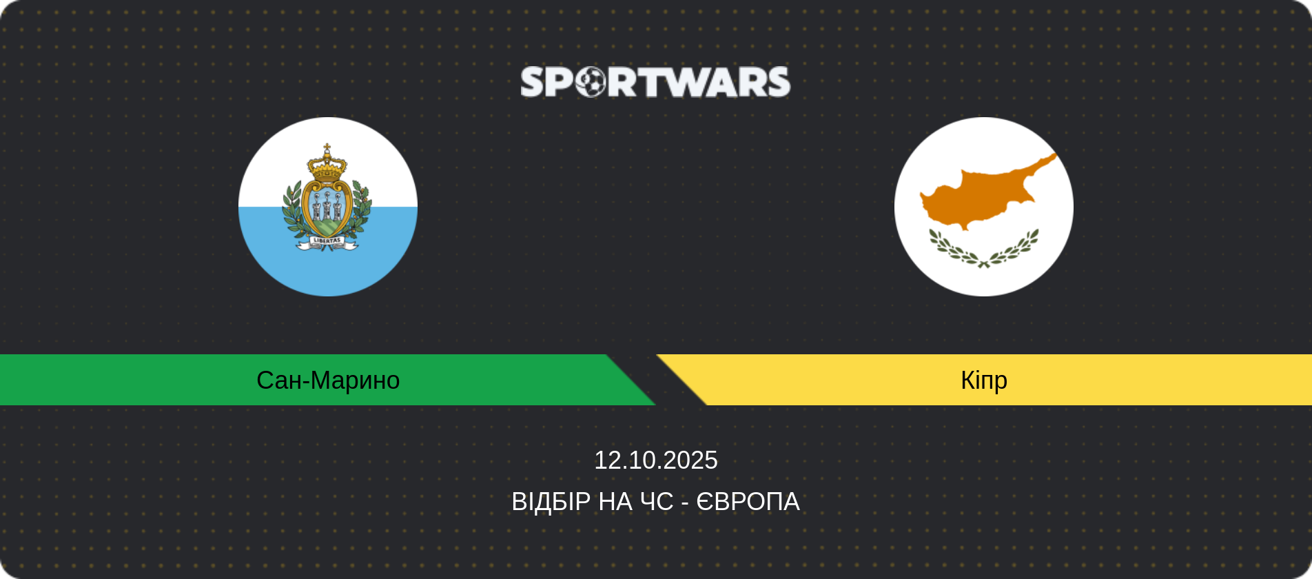 Прогноз матчу Сан-Марино - Кіпр, Відбір на ЧС - Європа, 12.10.2025