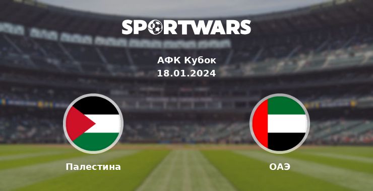 Палестина — ОАЭ смотреть онлайн трансляцию матча, 18.01.2024