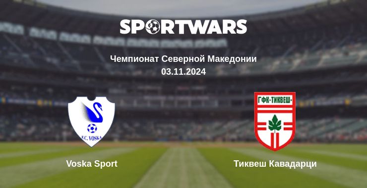 Где смотреть матч онлайн бесплатно Voska Sport - Тиквеш Кавадарци