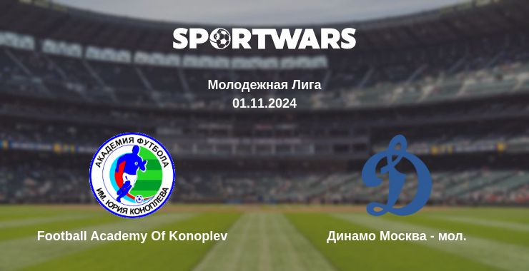 Где смотреть матч онлайн бесплатно Football Academy Of Konoplev - Динамо Москва - мол.