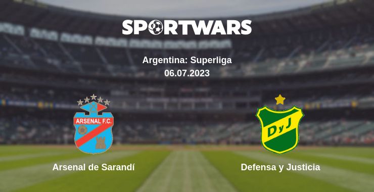 Where to watch the match Arsenal de Sarandí - Defensa y Justicia