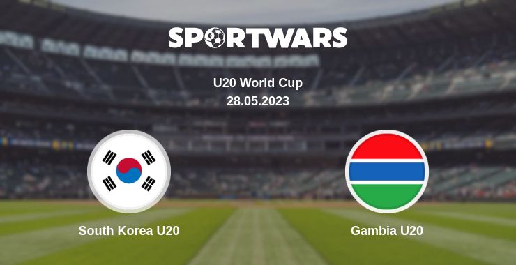 Where to watch the match South Korea U20 - Gambia U20