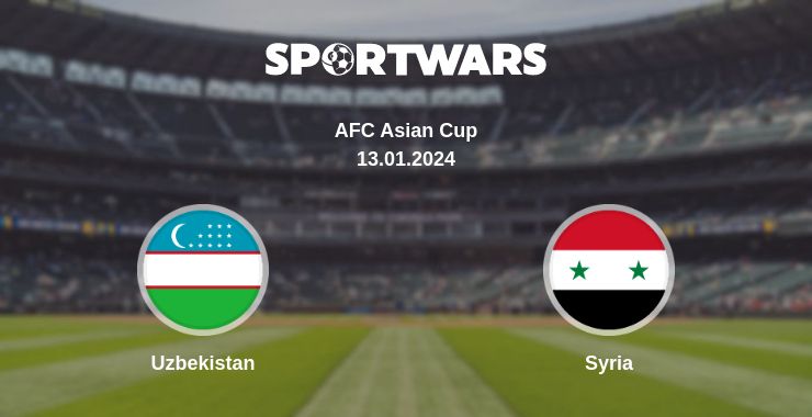 Where to watch the match Uzbekistan - Syria