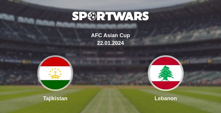 Where to watch the match Tajikistan - Lebanon