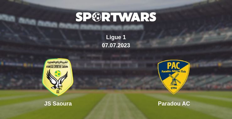 Where to watch the match JS Saoura - Paradou AC