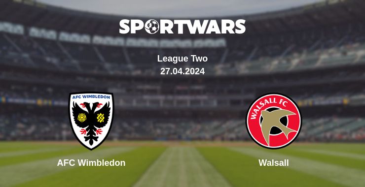 Where to watch the match AFC Wimbledon - Walsall