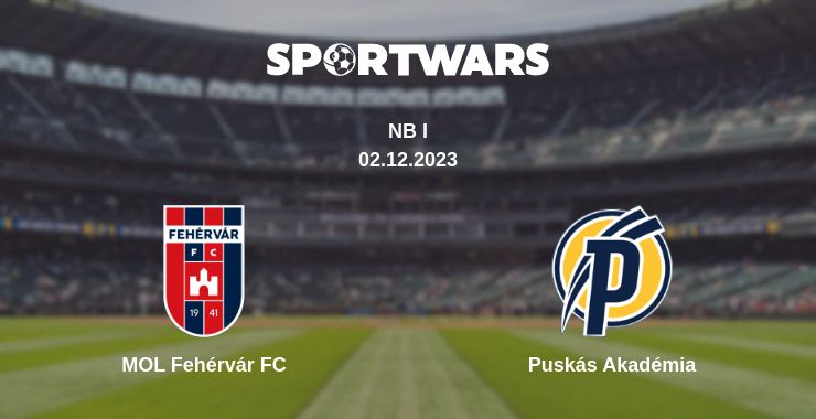 Where to watch the match MOL Fehérvár FC - Puskás Akadémia