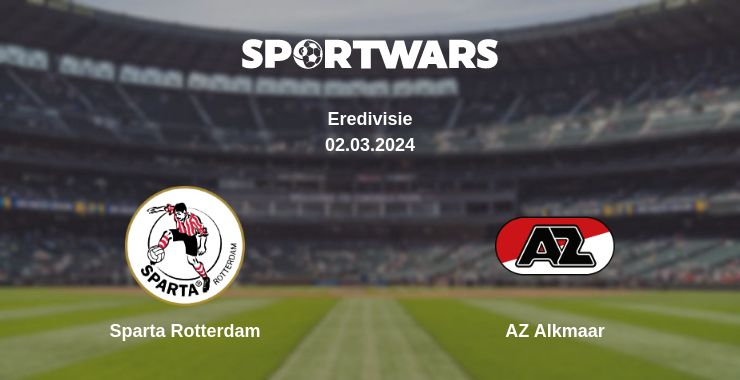 Where to watch the match Sparta Rotterdam - AZ Alkmaar