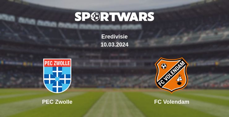 Where to watch the match PEC Zwolle - FC Volendam