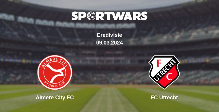 Where to watch the match Almere City FC - FC Utrecht