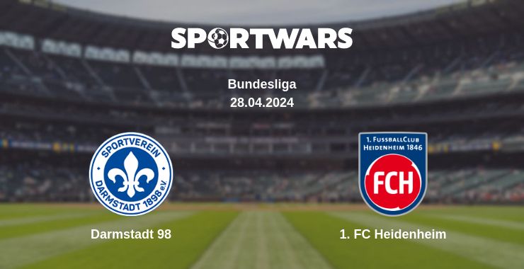 Where to watch the match Darmstadt 98 - 1. FC Heidenheim