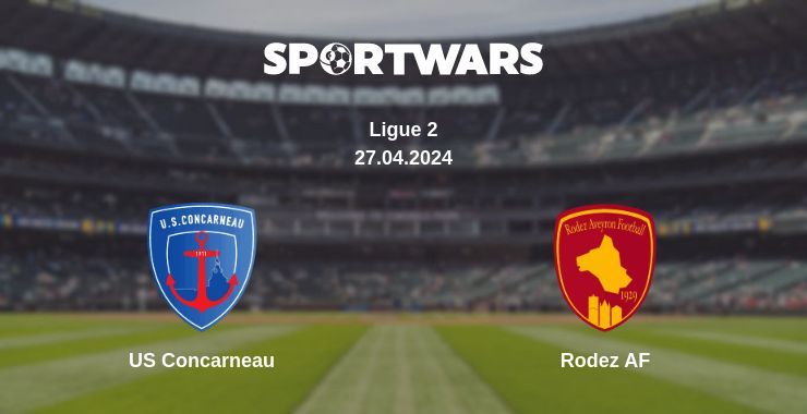 Where to watch the match US Concarneau - Rodez AF