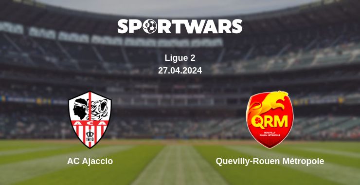 Where to watch the match AC Ajaccio - Quevilly-Rouen Métropole