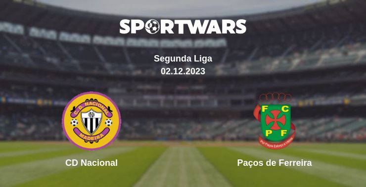 Where to watch the match CD Nacional - Paços de Ferreira