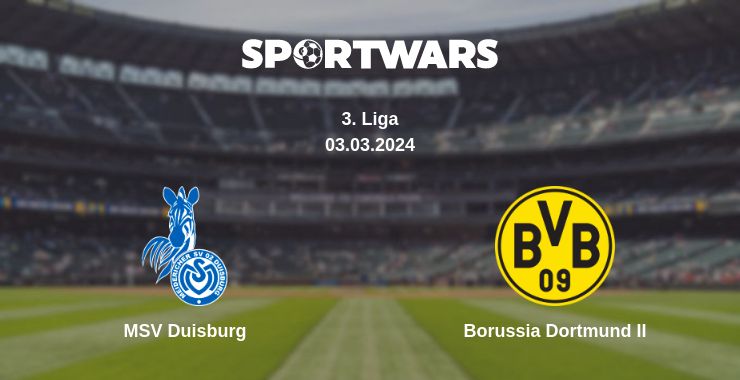 Where to watch the match MSV Duisburg - Borussia Dortmund II