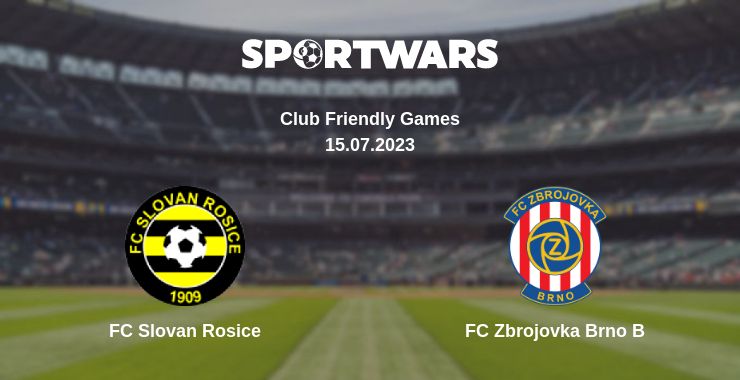 Where to watch the match FC Slovan Rosice - FC Zbrojovka Brno B