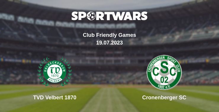 Where to watch the match TVD Velbert 1870 - Cronenberger SC