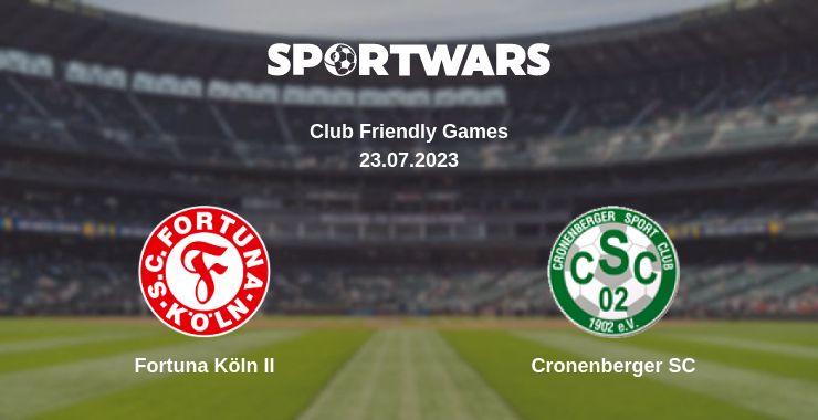 Where to watch the match Fortuna Köln II - Cronenberger SC