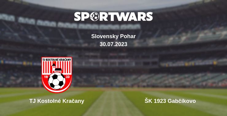 Where to watch the match TJ Kostolné Kračany - ŠK 1923 Gabčíkovo