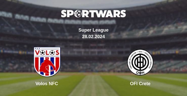 Where to watch the match Volos NFC - OFI Crete