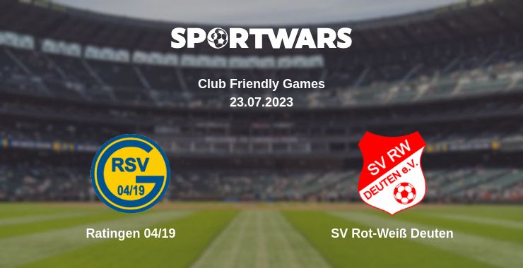 Where to watch the match Ratingen 04/19 - SV Rot-Weiß Deuten