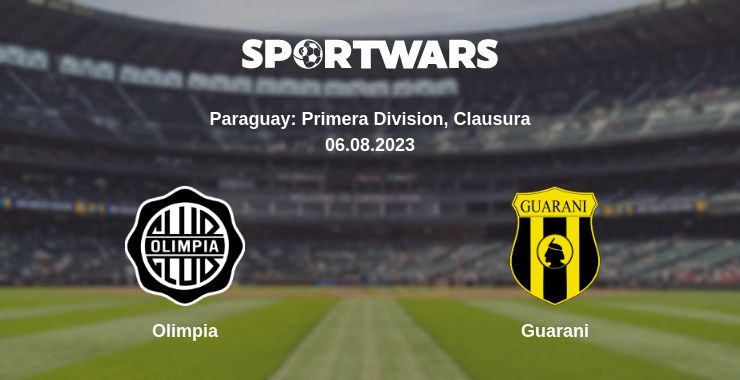 Where to watch the match Olimpia - Guarani