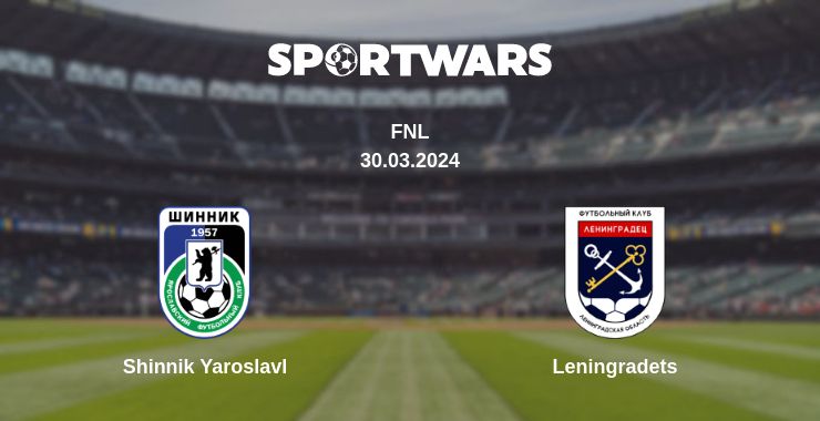 Where to watch the match Shinnik Yaroslavl - Leningradets