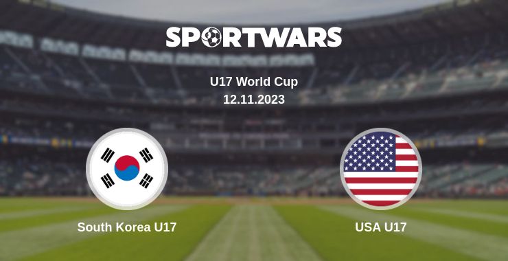 Where to watch the match South Korea U17 - USA U17