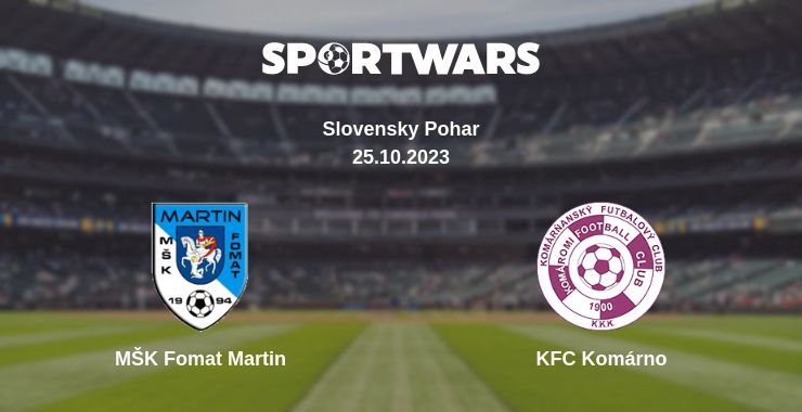 Where to watch the match MŠK Fomat Martin - KFC Komárno