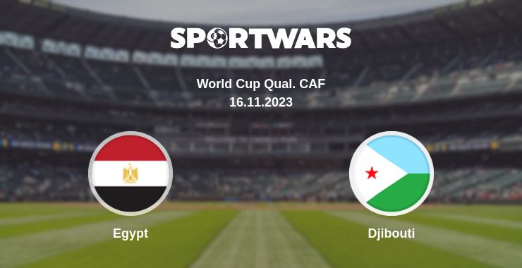 Where to watch the match Egypt - Djibouti