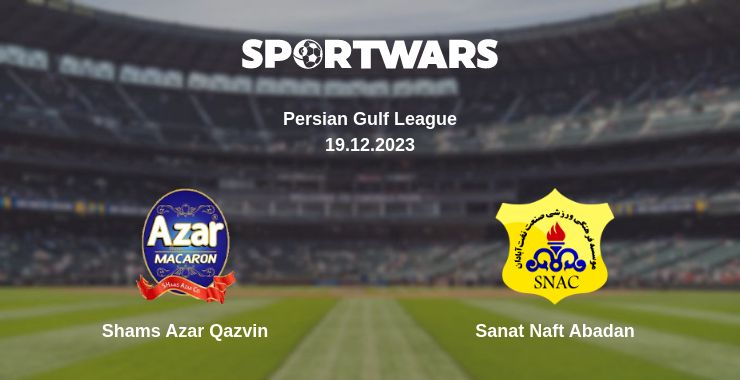 Where to watch the match Shams Azar Qazvin - Sanat Naft Abadan