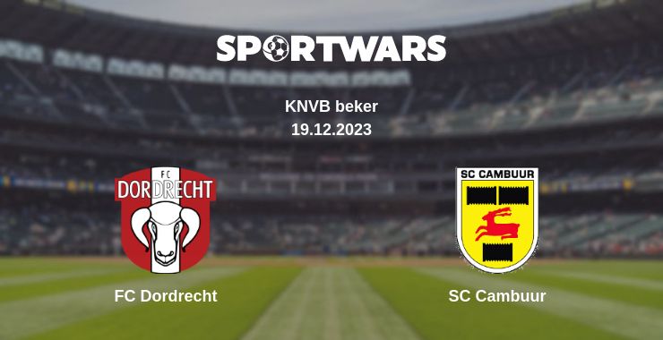 Where to watch the match FC Dordrecht - SC Cambuur