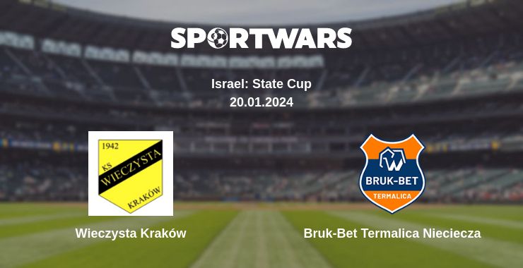 Where to watch the match Wieczysta Kraków - Bruk-Bet Termalica Nieciecza