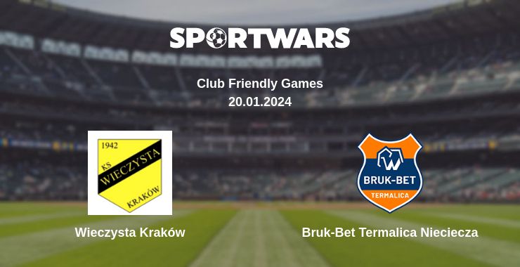 Where to watch the match Wieczysta Kraków - Bruk-Bet Termalica Nieciecza