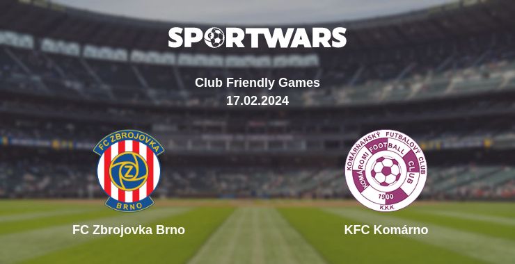 Where to watch the match FC Zbrojovka Brno - KFC Komárno