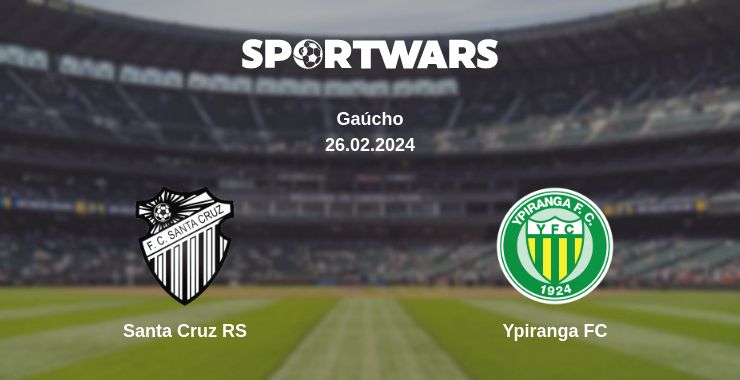 Where to watch the match Santa Cruz RS - Ypiranga FC