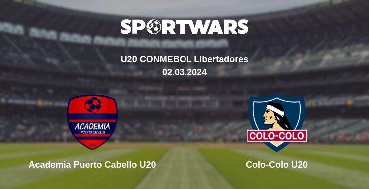 Where to watch the match Academia Puerto Cabello U20 - Colo-Colo U20