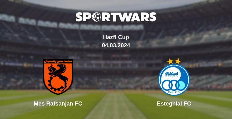 Where to watch the match Mes Rafsanjan FC - Esteghlal FC