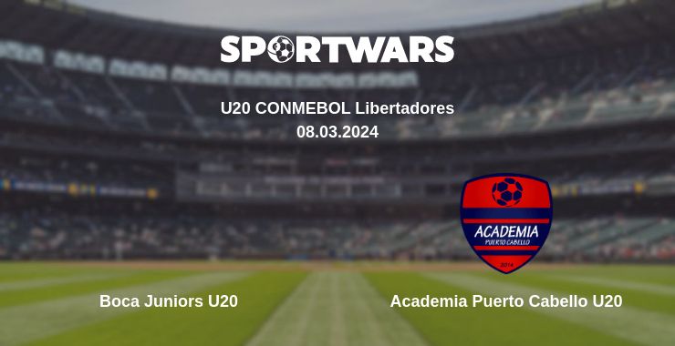 Where to watch the match Boca Juniors U20 - Academia Puerto Cabello U20