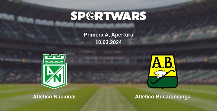 Where to watch the match Atlético Nacional - Atlético Bucaramanga